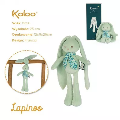 Kaloo Przytulanka Krlik Zielony 25 cm w pudeku kolekcja Lapinoo