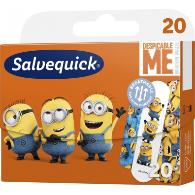 Salvequick Plastry opatrunkowe dla dzieci Kids Minionki 20 szt.