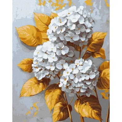 Ideyka Malowanie po numerach - Z�ota hortensja 40x50cm