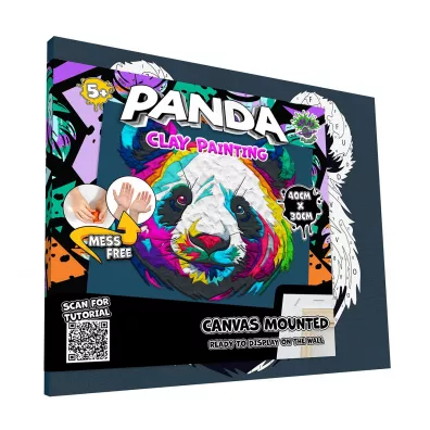 Splat Planet Zestaw do wyklejania plastelin - Panda