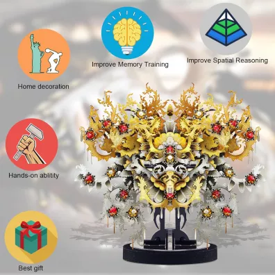 Puzzle Metalowe Model 3D - Medusa piececool