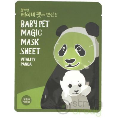 Holika Holika Baby Pet Magic Mask Sheet Vitality Panda witaminowa maseczka pielgnacyjna do twarzy na bawenianej pachcie 1 szt.