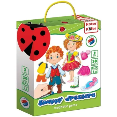 Puzzle Gra magnetyczna Snappy Dressers Ubieranka RK2110-02 Roter Kafer