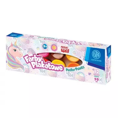 Astra Farby plakatowe Jednoro�ec 12 x 20 ml
