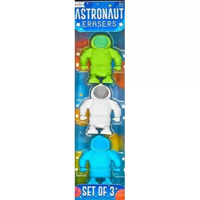 Kolorowe Baloniki Gumki do �cierania Astronauci 3 szt.
