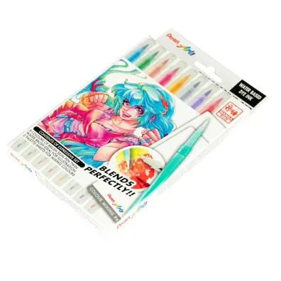 Pentel Pisaki p�dzelkowe Brush SESW30-ST8MGPL 8 kolor�w