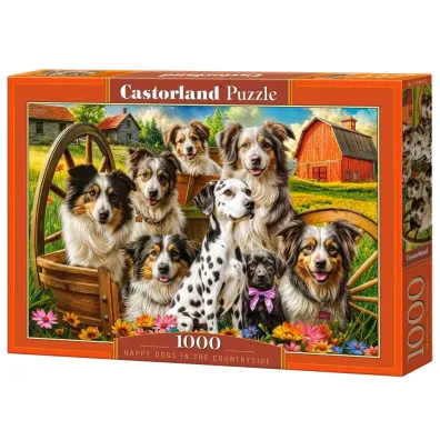 Puzzle 1000 el. Happy Dogs In The Countryside Castorland