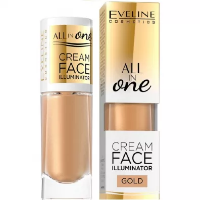 Eveline Cosmetics Lekki kremowy roz�wietlacz Gold All In One Cream Face Illuminator 8 ml