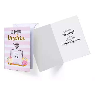 Kukartka Karnet B6 GS-016 Urodziny perfumy