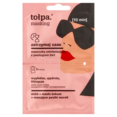 To�pa Zatrzymaj czas maseczka z peelingiem odm�adzaj�ca do twarzy 2w1 10 ml