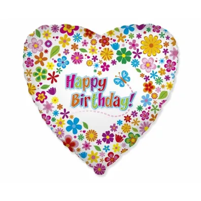 Balon foliowy Happy Birthday 45cm