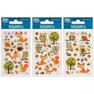 Sticker Boo Naklejki silver Sowy 6,6 x 12,6 cm