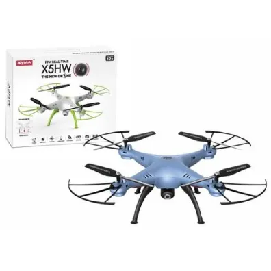 Dron R/C X5HW niebieski LeanToys