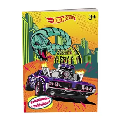 Mattel Hot Wheels Kolorowanka z naklejkami NA-1602