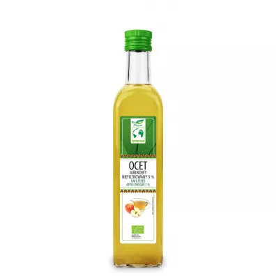 Bio Planet Ocet jabkowy niefiltrowany 5 % 500 ml Bio