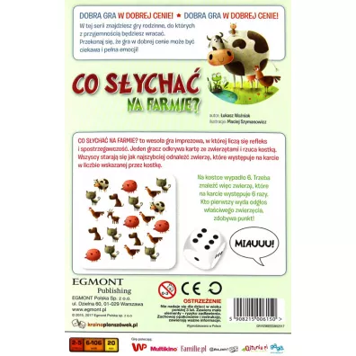 Co sycha na farmie Egmont