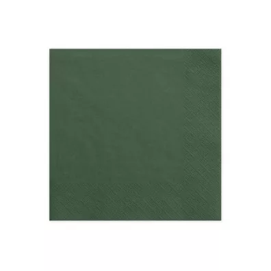 PartyDeco Serwetki tr�jwarstwowe zielone 33x33 cm