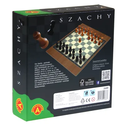 Gra Szachy drewniane  ALEXANDER 2688