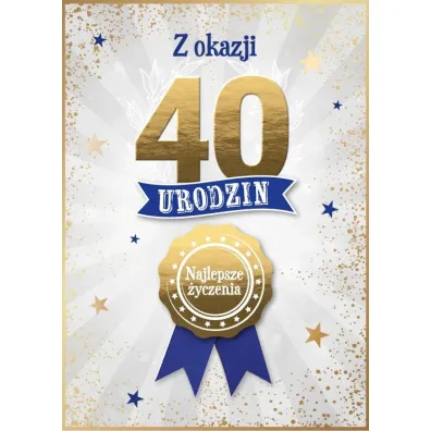 Armin Style KARNET URODZINY 40 B6 Z KOP AS GM-1293 FOL