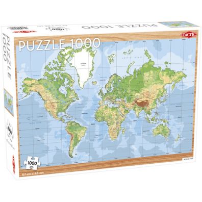Puzzle 1000 el. World Map Tactic