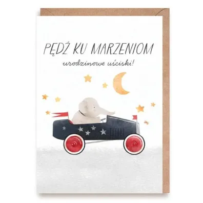 Cardie Kartka urodzinowa S�onik, eko koperta