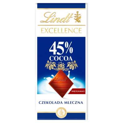 Lindt Excellence 45% Cocoa Czekolada mleczna 80 g