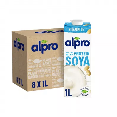 Alpro Napj Sojowy z wapniem i witaminami Zgrzewka 8 x 1 l