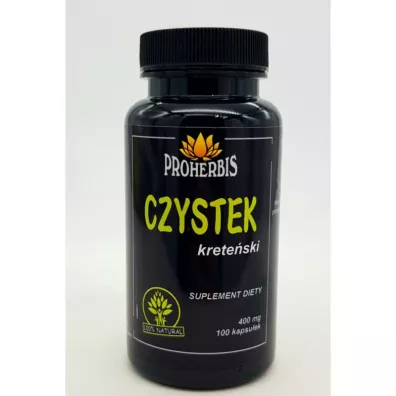 Proherbis Czystek Kreteski 400 mg - suplement diety 100 kaps.