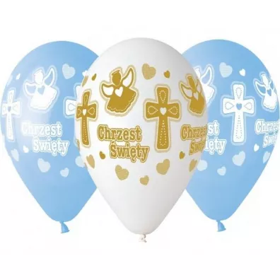 Godan Balony premium hel Chrzest chopca 33cm