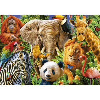 Puzzle 500 el. Dzikie zwierz�ta Educa