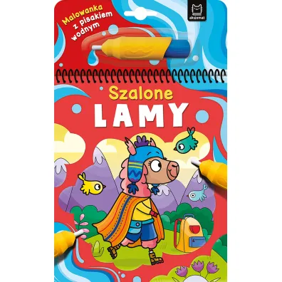 MALOWANKA Z PISAKIEM WODNYM. SZALONE LAMY - Anna Podg�rska
