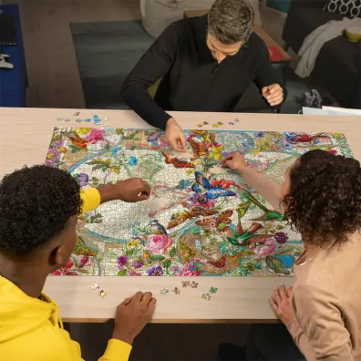 Puzzle 3000 el. Flora i Fauna. Mapa �wiata 171170 Ravensburger