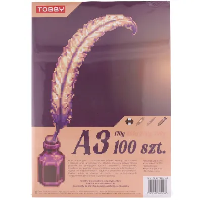 Tobby Papier Brystol A3 100 ark.170g