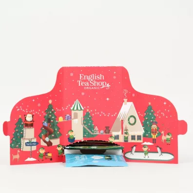 English Tea Shop Czerwony kalendarz adwentowy z herbatami, Advent Calendar 25 x 1.5 g bio