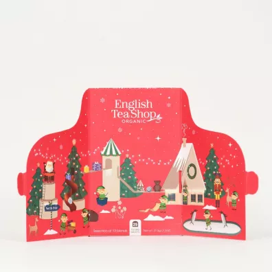 English Tea Shop Czerwony kalendarz adwentowy z herbatami, Advent Calendar 25 x 1.5 g bio
