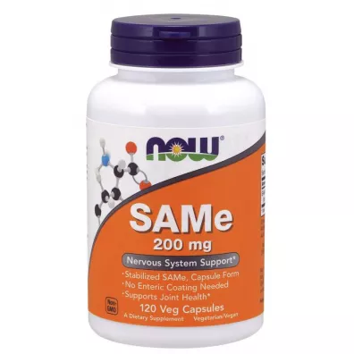 Now Foods SAMe - S-Adenozylo L-Metionina 200 mg Suplement diety 120 kaps.