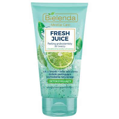 Bielenda Fresh Juice peeling gruboziarnisty detoksykujący z wodą cytrusową Limonka 150 g