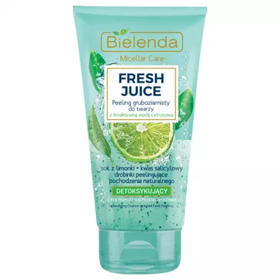 Bielenda Fresh Juice peeling gruboziarnisty detoksykuj�cy z wod� cytrusow� Limonka 150 g