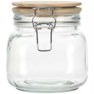 Excellent Houseware Soik szklany z klipsem 850 ml
