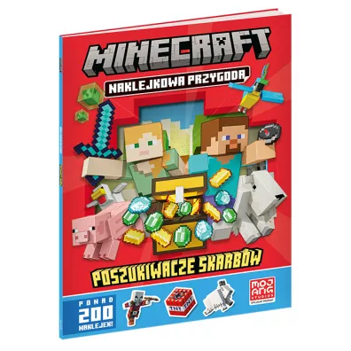 Minecraft. Naklejkowa przygoda. Poszukiwacze skarbw