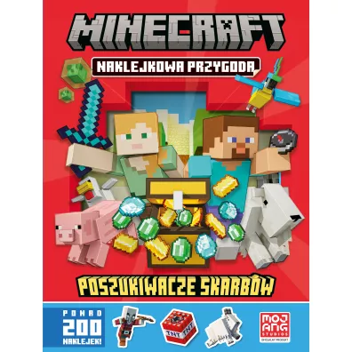 Minecraft. Naklejkowa przygoda. Poszukiwacze skarbw