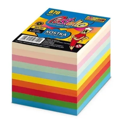 Alfa Pastello Kostka wk�ad 90x90mm 850 kartek 10 kolor�w