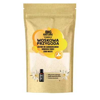 Big Nature Woskowa Przygoda Zestaw do samodzielnego robienia �wiec Wanilia 500 g