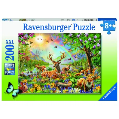 Puzzle dla dzieci 200 el. Le�ne zwierz�ta Ravensburger