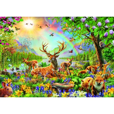 Puzzle dla dzieci 200 el. Le�ne zwierz�ta Ravensburger