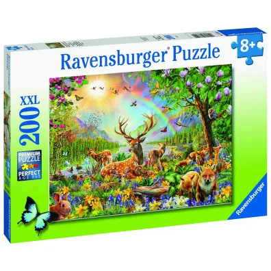 Puzzle dla dzieci 200 el. Le�ne zwierz�ta Ravensburger