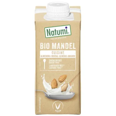 Natumi Zag�szczony produkt migda�owy do gotowania i pieczenia bezglutenowy Zestaw 3 x 200 ml Bio