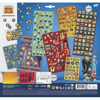 Zestaw naklejek XL Minionki