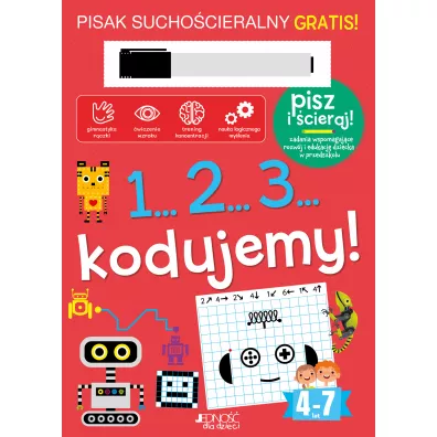 1...2...3... kodujemy! Ksika z pisakiem suchocieralnym - Milena  Machocka