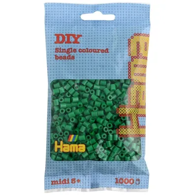 Midi 1000 zielonych koralik�w Hama